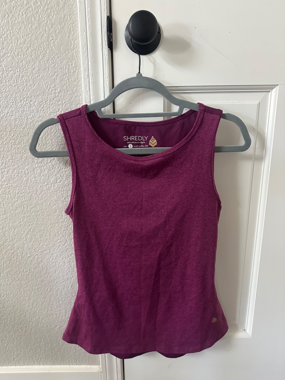 SHREDLY Cycling Tank‎ Mesh Back Athletic MTB Top Purple Size S